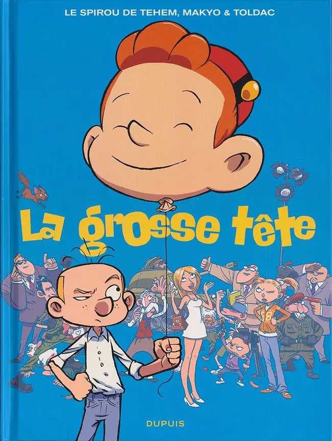 Couverture de l'album Spirou et Fantasio - Une aventure de... / Le Spirou de... Tome 8 La grosse tête
