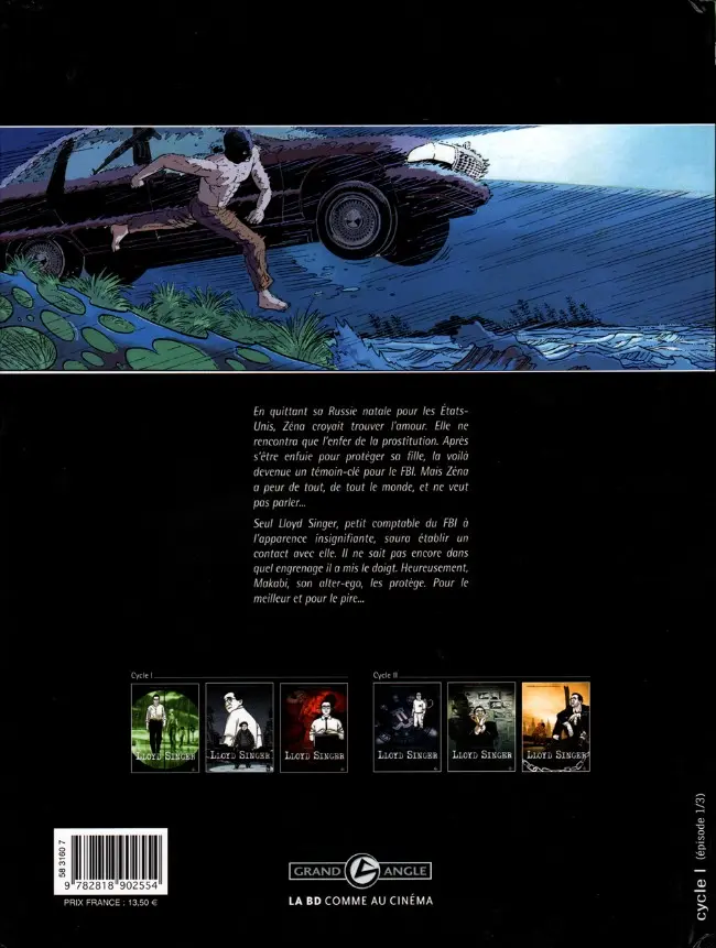 Verso de l'album Lloyd Singer Tome 1 Poupées russes
