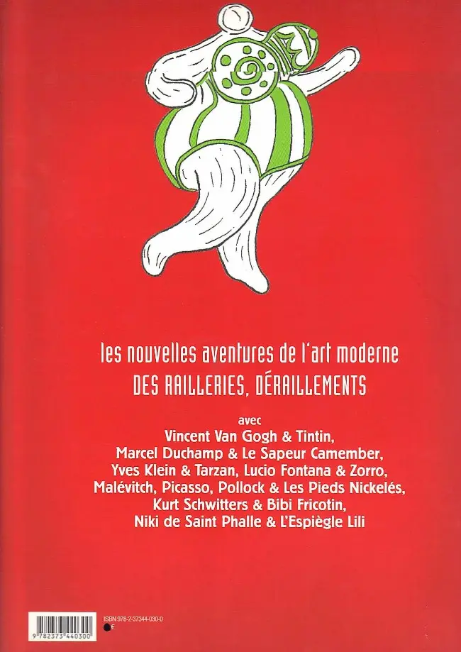 Verso de l'album Les Nouvelles aventures de l'art moderne