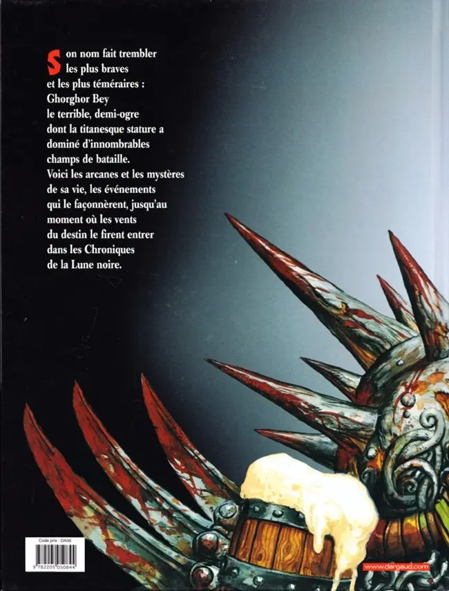 Verso de l'album Les Arcanes de la Lune Noire Tome 1 Ghorghor Bey