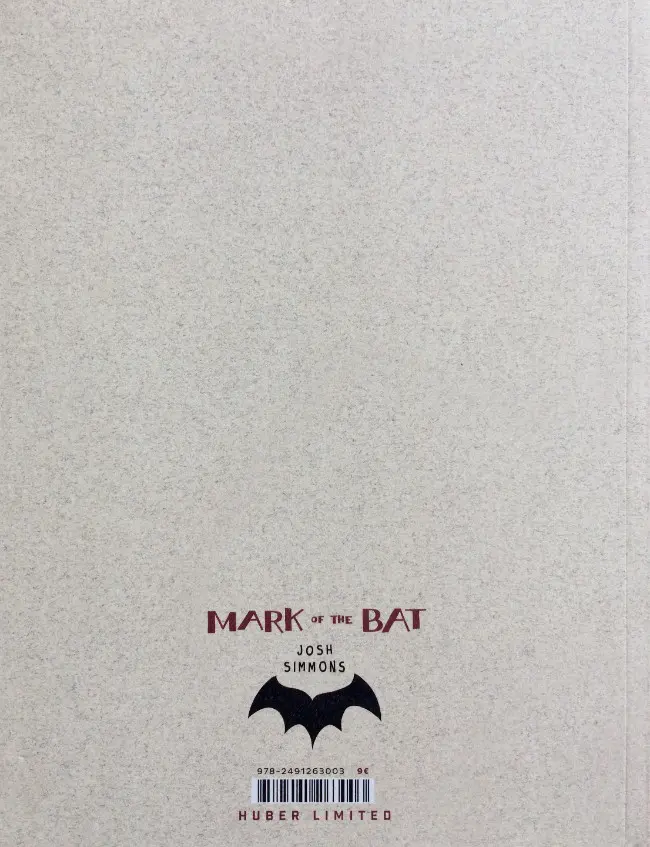 Verso de l'album Mark of the Bat