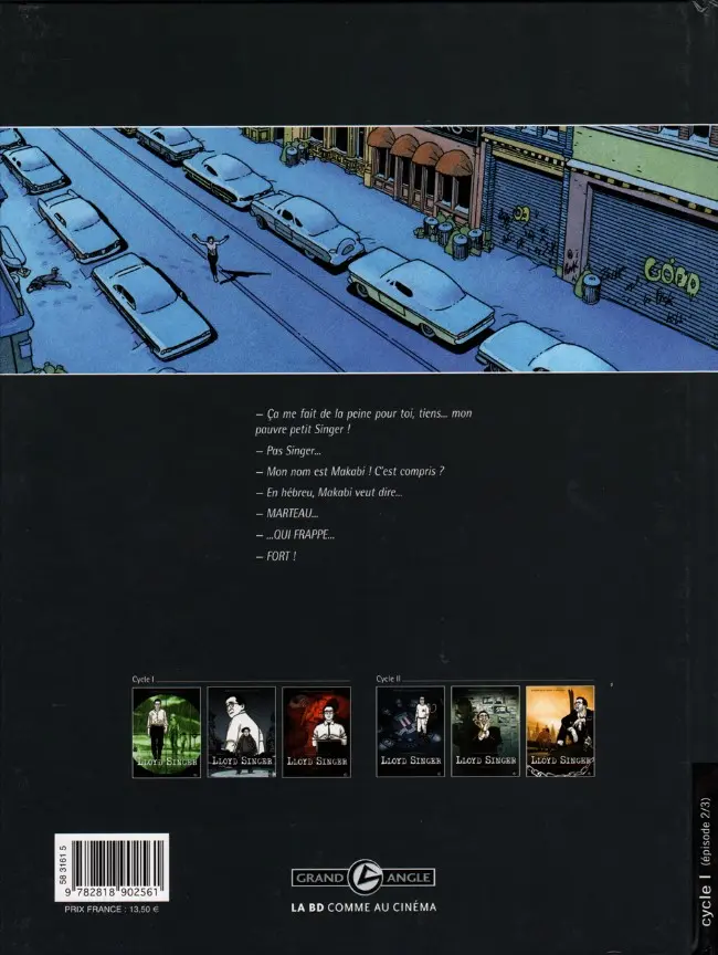Verso de l'album Lloyd Singer Tome 2 Appleton Street