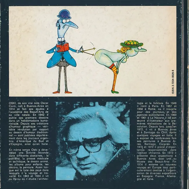 Verso de l'album Cours du soir d'initiation à l'érotisme
