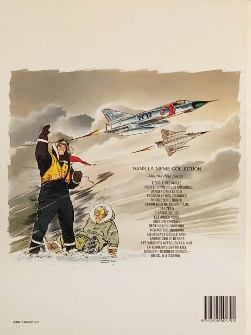 Verso de l'album Tanguy et Laverdure Tome 16 La terreur vient du ciel