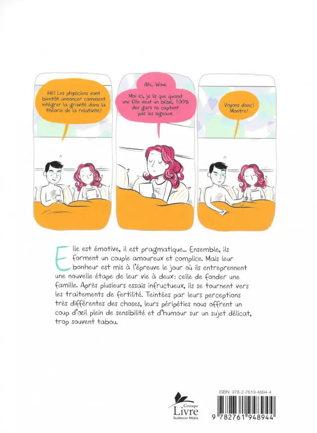 Verso de l'album Ma vie avec un scientifique La fertilité