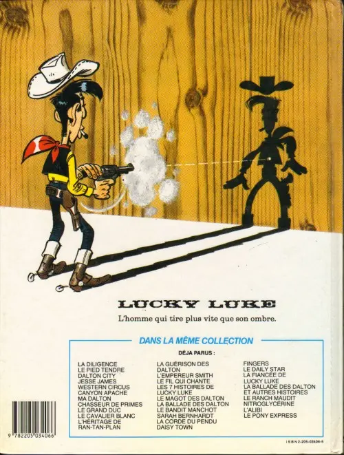 Verso de l'album Lucky Luke Tome 56 le ranch maudit