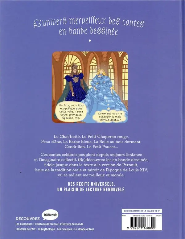 Verso de l'album Les contes de Perrault