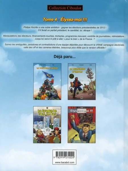 Verso de l'album Ciboulot Tome 4 Elysez-moi !!!