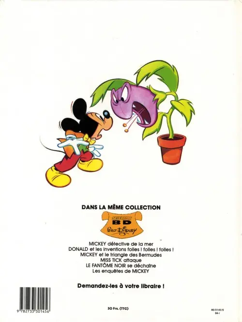 Verso de l'album Walt Disney Tome 5 Le fantôme noir se déchaîne