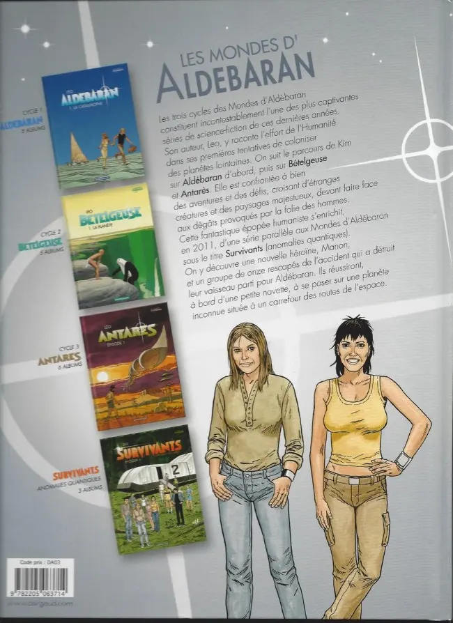 Verso de l'album Antarès Épisode 3