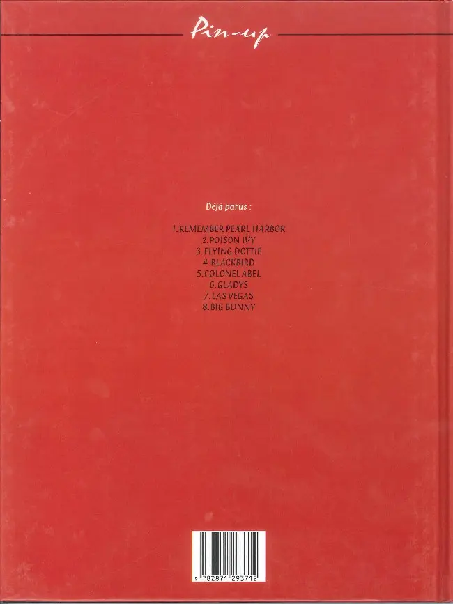 Verso de l'album Pin-up 4 Blackbird