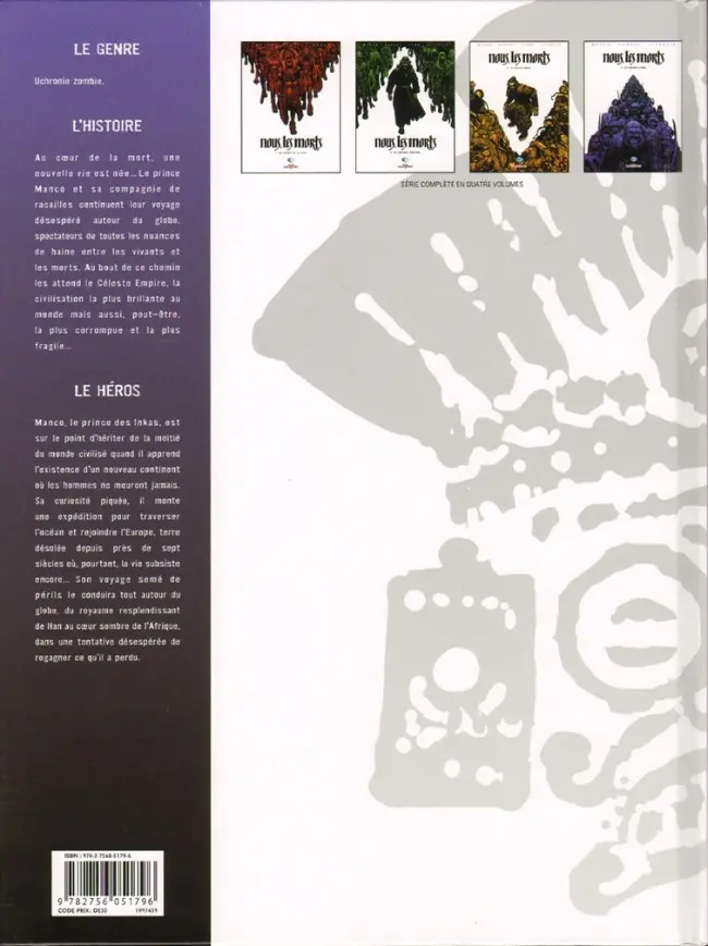 Verso de l'album Nous, les morts Tome 4 Les enfants d'Abel