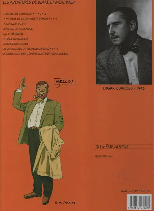 Verso de l'album Blake et Mortimer Tome 9 Le piège diabolique