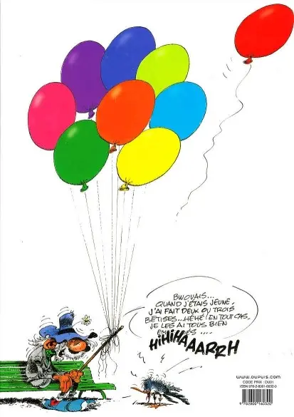 Verso de l'album Gaston Tome 19 Faites gaffe à Lagaffe