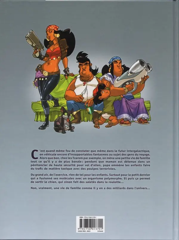 Verso de l'album L'Honneur des Tzarom Tome 1 Cellules familiales