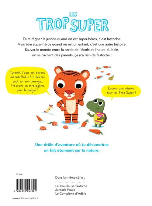 Verso de l'album Les Trop Super Tome 5 Tictac le coucou toc-toc