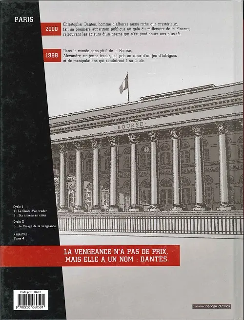 Verso de l'album Dantès Tome 2 Six années en enfer