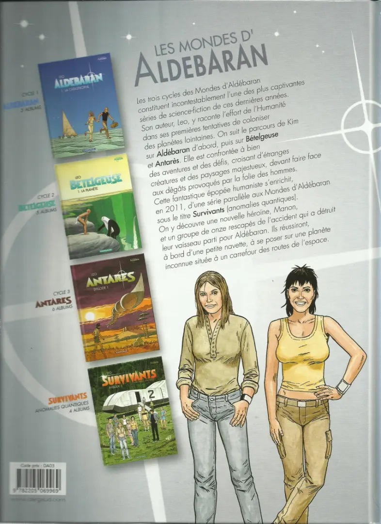 Verso de l'album Survivants - Anomalies quantiques Épisode 2