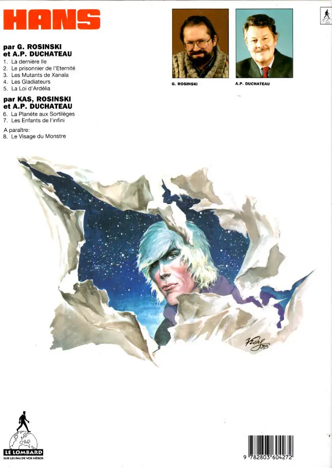 Verso de l'album Hans Tome 1 La dernière île