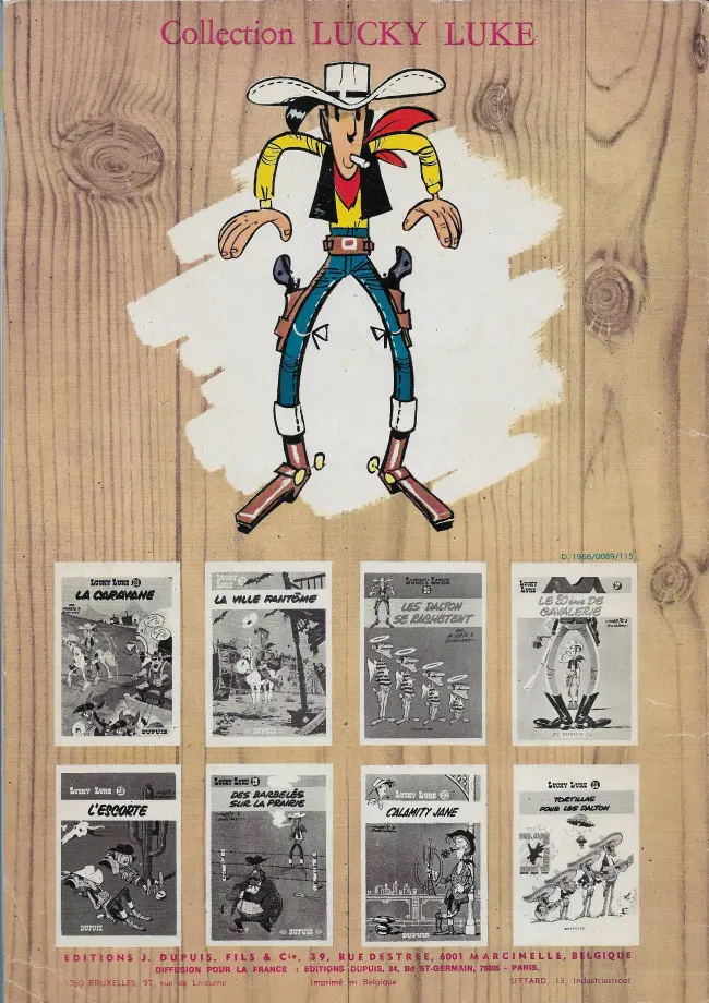 Verso de l'album Lucky Luke Tome 26 Les Dalton se rachètent