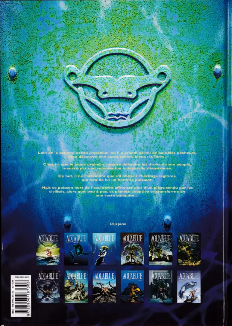 Verso de l'album Aquablue Tome 2 Planète bleue