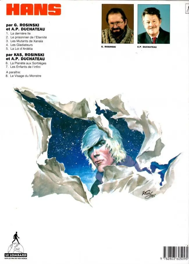 Verso de l'album Hans Tome 2 le prisonnier de l'éternité