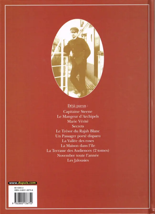 Verso de l'album Théodore Poussin Tome 12 Les Jalousies