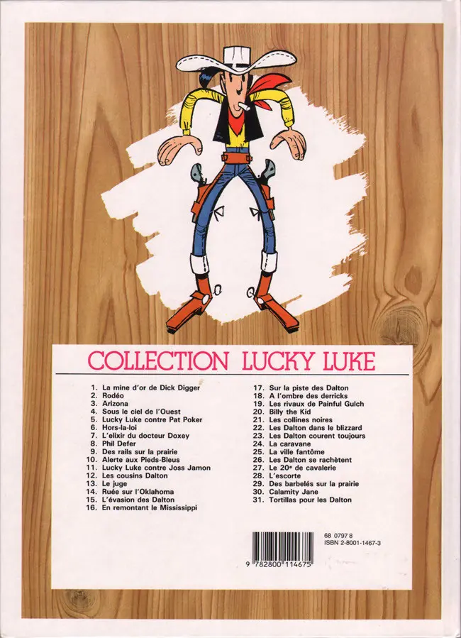 Verso de l'album Lucky Luke Tome 27 Le 20ème de cavalerie