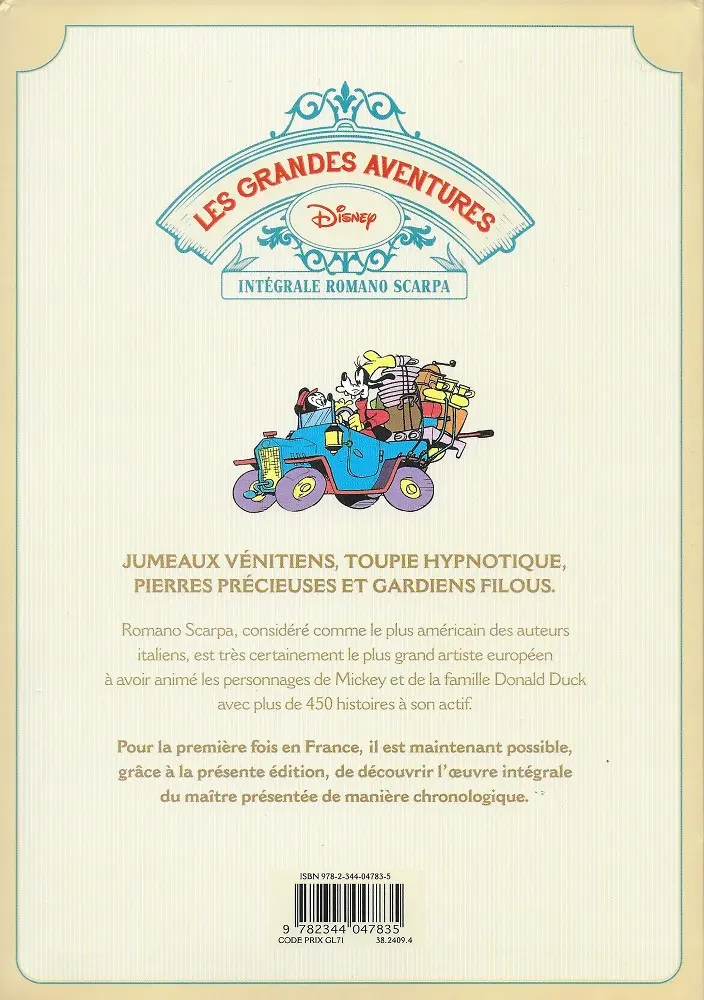 Verso de l'album Les Grandes aventures Disney Tome 10 1963/1964 : Le ballon truqué et autres histoires
