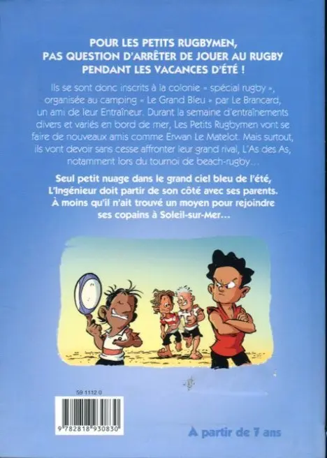Verso de l'album Les Petits rugbymen Tome 5 La colo