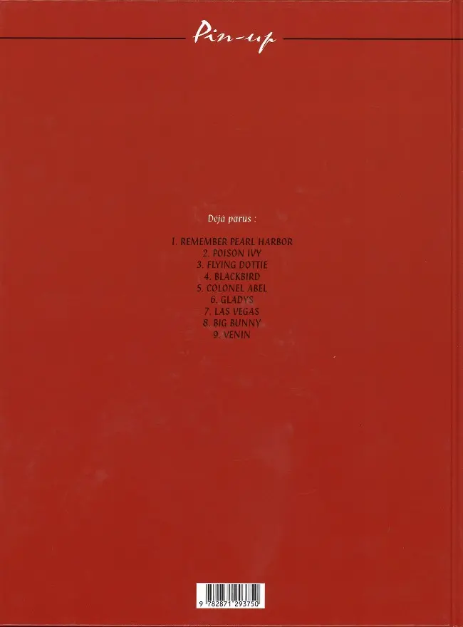 Verso de l'album Pin-up 5 Colonel Abel