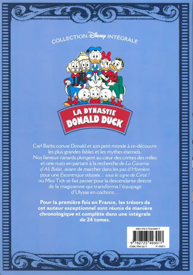 Verso de l'album La Dynastie Donald Duck Tome 13 La Caverne d'Ali Baba et autres histoires (1962 - 1963)