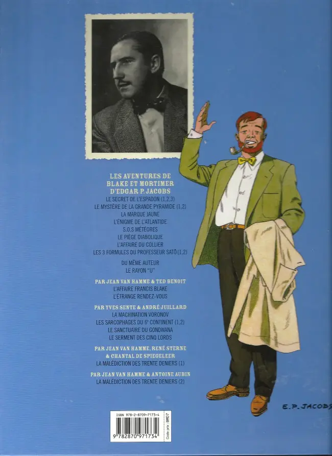 Verso de l'album Blake et Mortimer Tome 9 Le piège diabolique