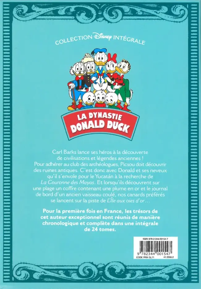 Verso de l'album La Dynastie Donald Duck Tome 14 Le Trésor des Mayas et autres histoires (1963 - 1964)