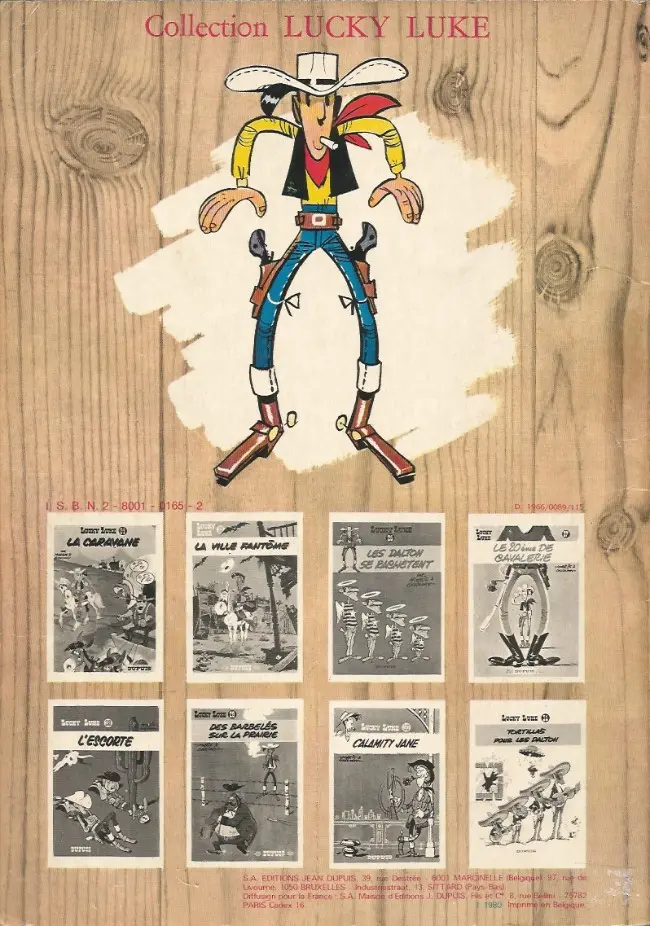 Verso de l'album Lucky Luke Tome 26 Les Dalton se rachètent