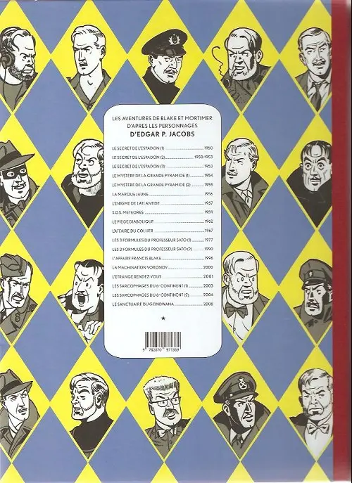 Verso de l'album Blake et Mortimer Tome 17 Les Sarcophages du 6e continent - Tome II - Le Duel des esprits