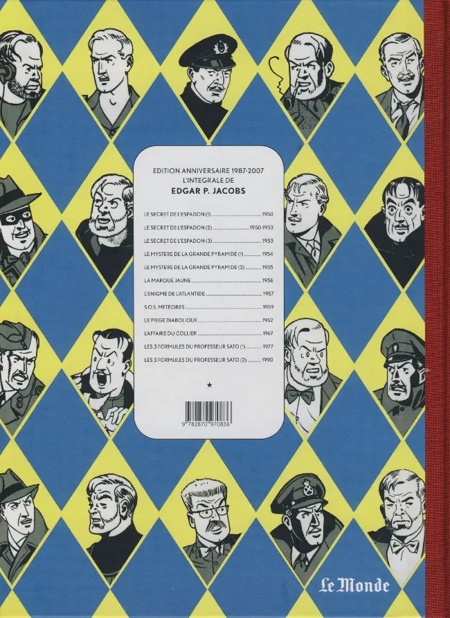 Verso de l'album Blake et Mortimer Tome 9 Le piège diabolique