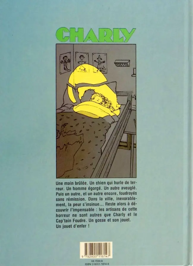 Verso de l'album Charly Tome 1 Jouet d'enfer