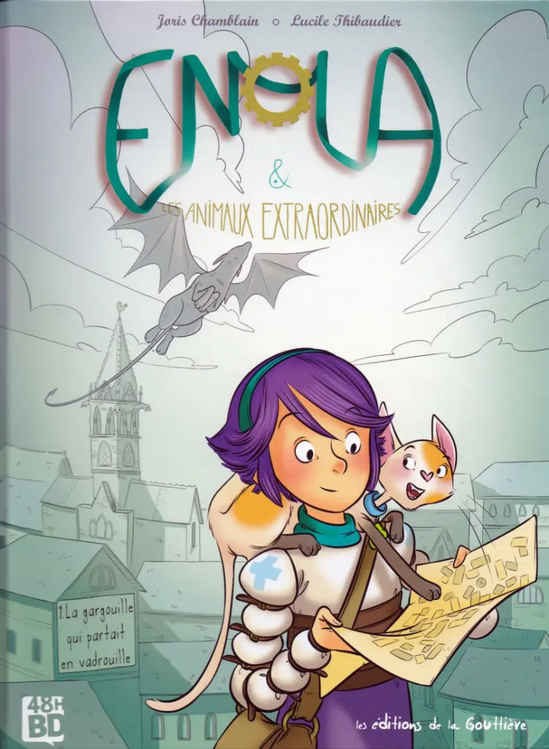 Couverture de l'album Enola et les animaux extraordinaires Tome 1 La gargouille qui partait en vadrouille