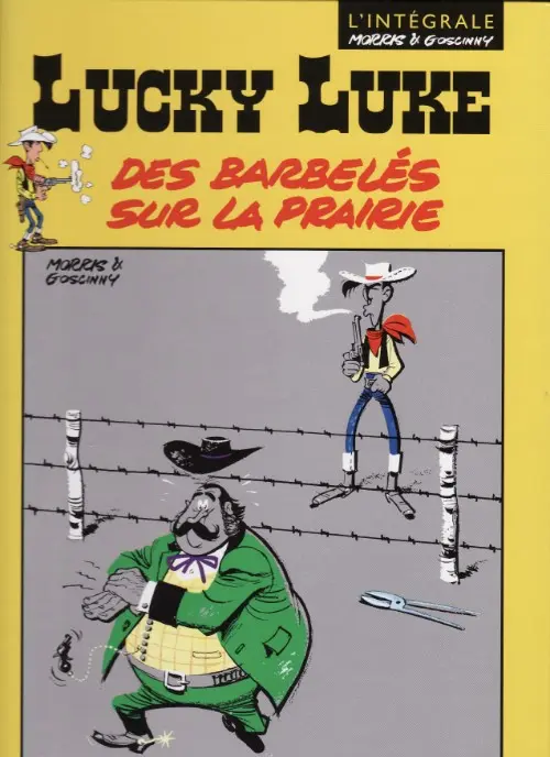 Couverture de l'album Lucky Luke Tome 18 Des barbelés sur la prairie