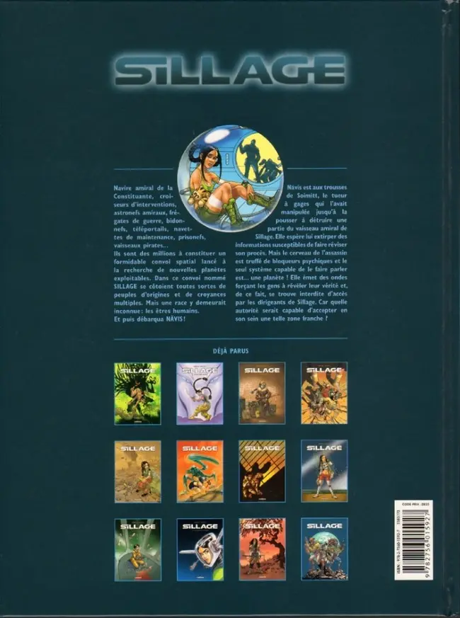 Verso de l'album Sillage Tome 12 Zone franche