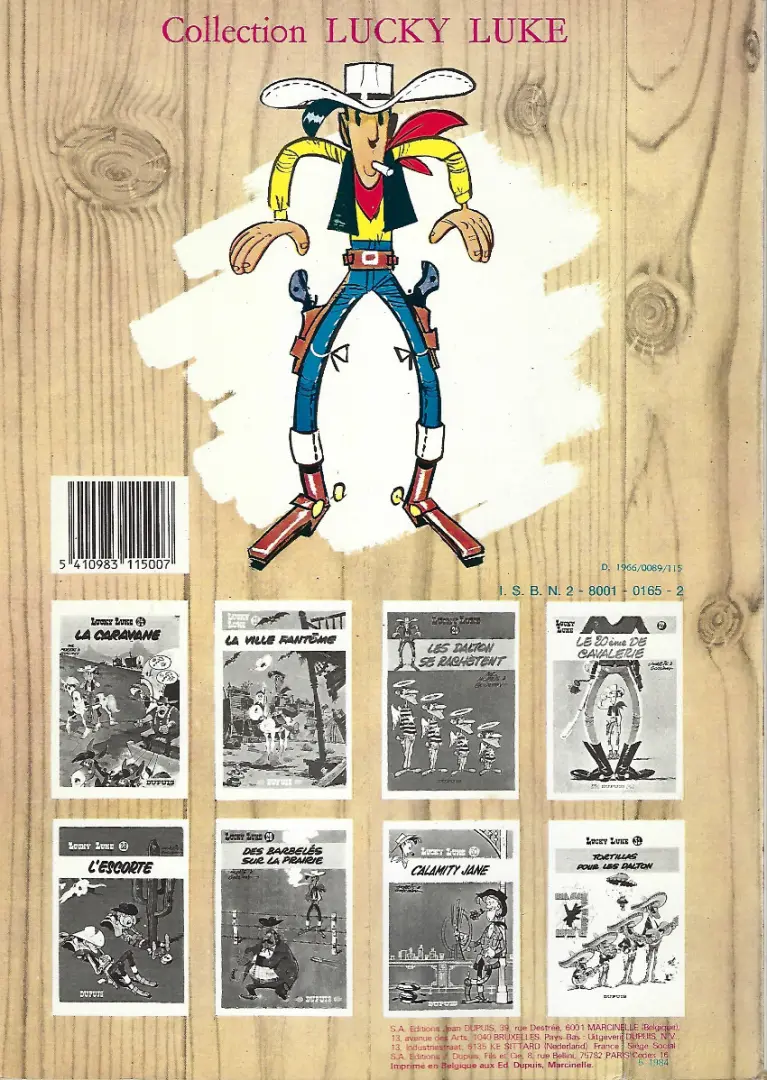 Verso de l'album Lucky Luke Tome 26 Les Dalton se rachètent