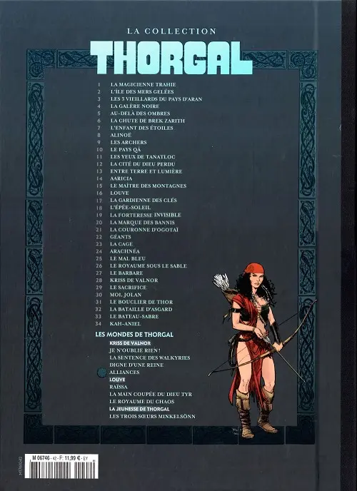 Verso de l'album Les mondes de Thorgal - Kriss de Valnor Tome 4 Alliances