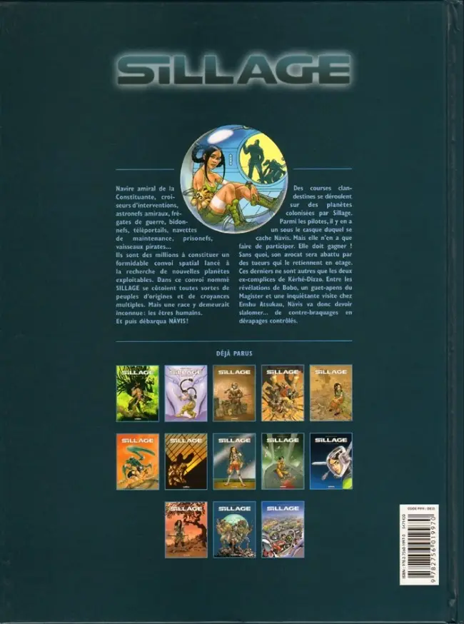 Verso de l'album Sillage Tome 13 Dérapage contrôlé