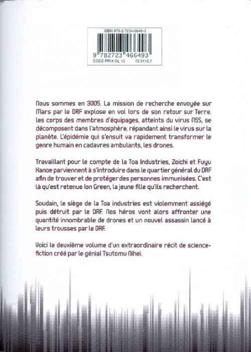 Verso de l'album Biomega 2