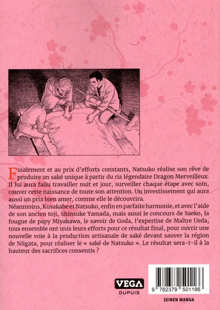 Verso de l'album Natsuko no Sake 6