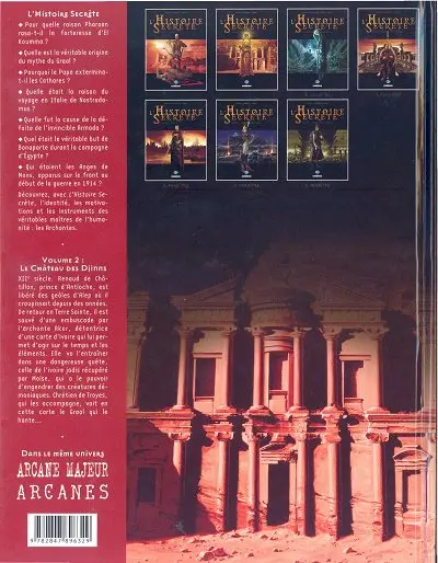 Verso de l'album L'Histoire secrète Volume 2 Le château des djinns