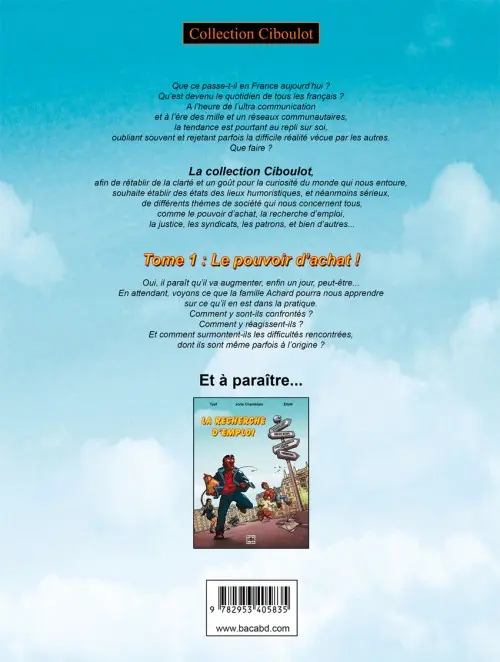 Verso de l'album Ciboulot Tome 1 Le pouvoir d'achat