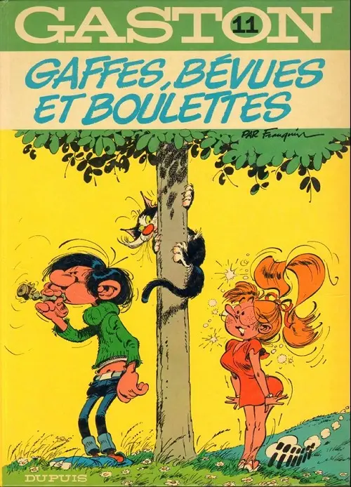 Couverture de l'album Gaston Tome 11 Gaffes, bévues et boulettes