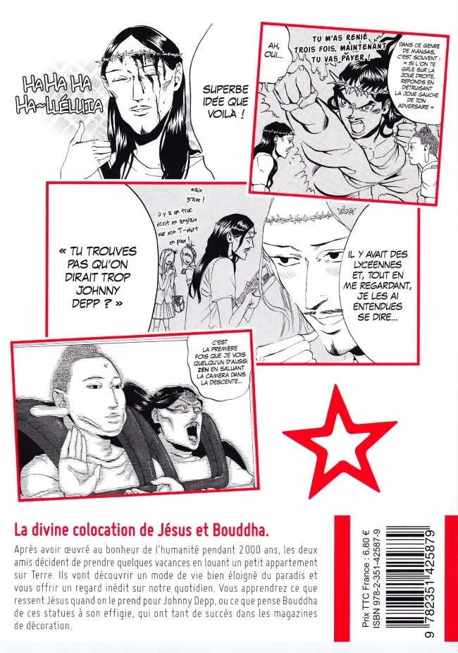 Verso de l'album Les Vacances de Jésus & Bouddha 1